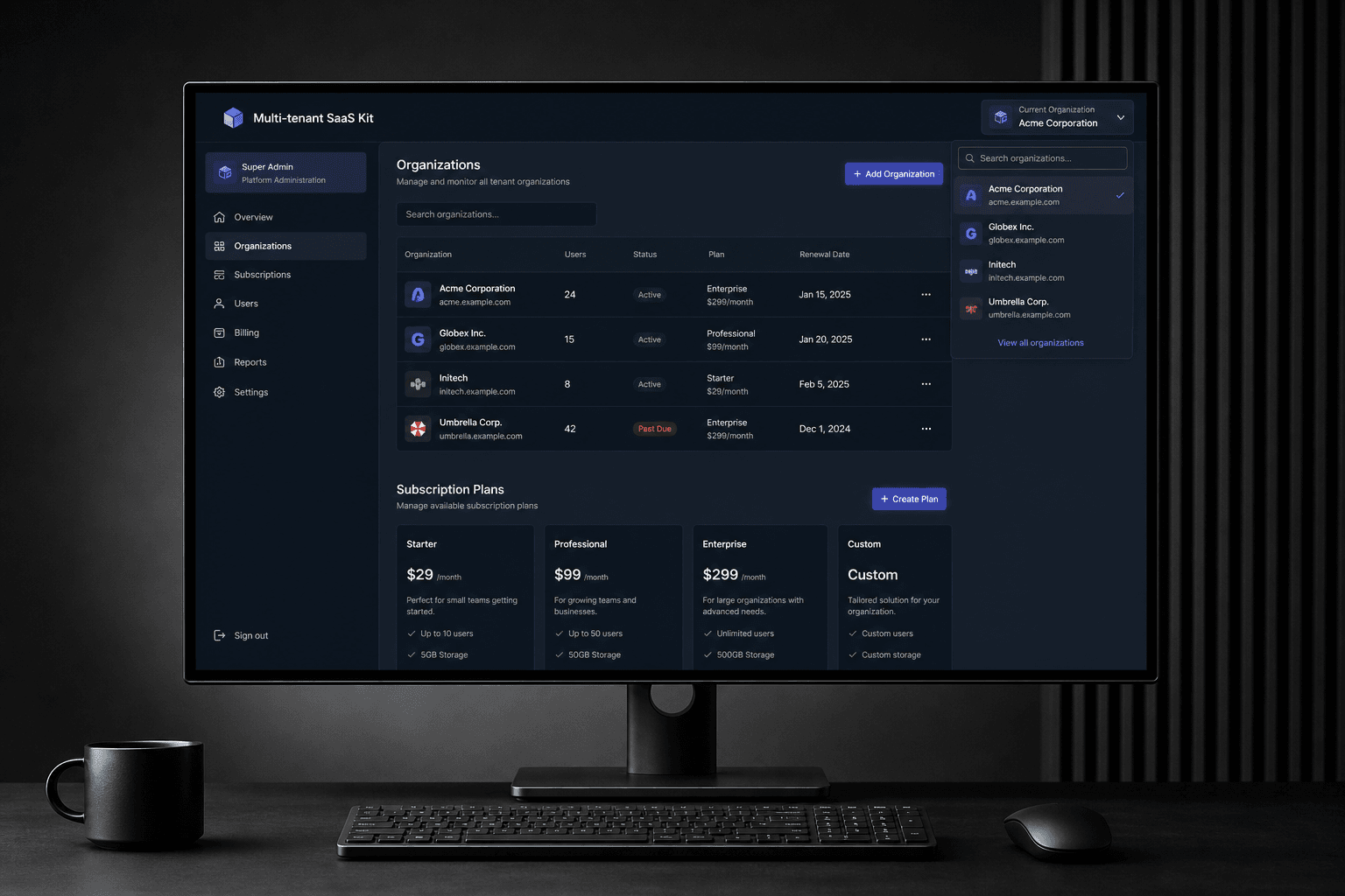 Multi-tenant SaaS Kit