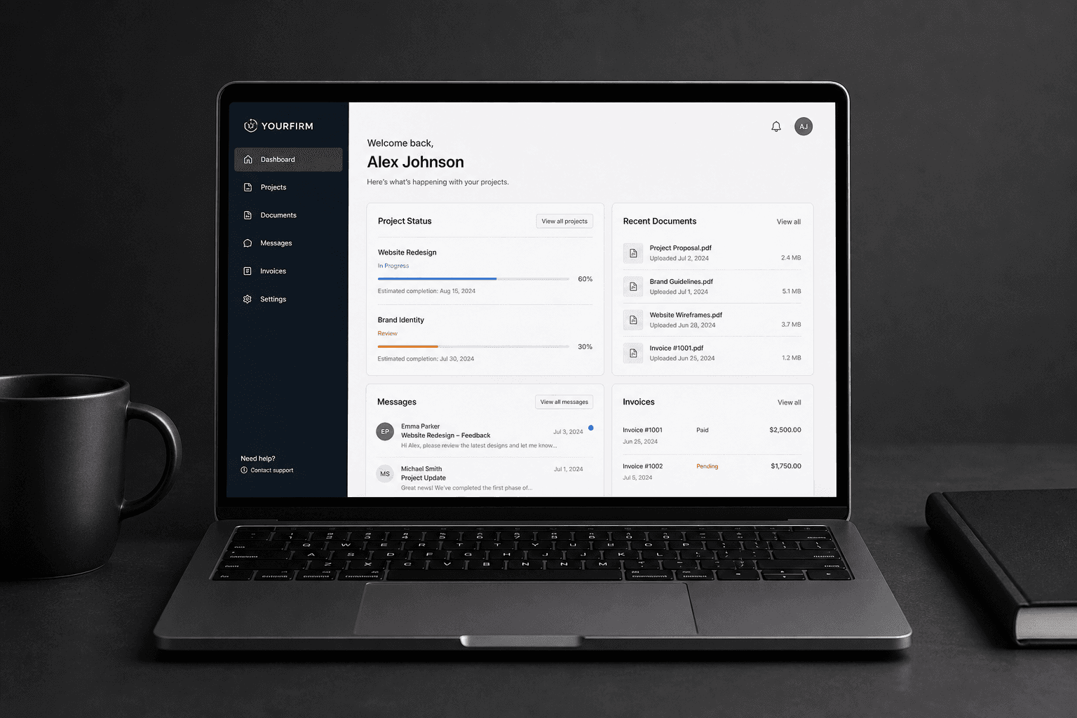 White-label Client Portal